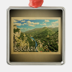 Bulgaria Vintage Travel Ornament