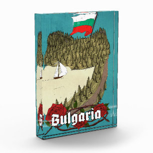 Bulgaria Vintage Travel Poster Photo Block
