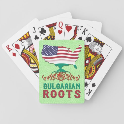 Bulgarian American Roots Playing Cards