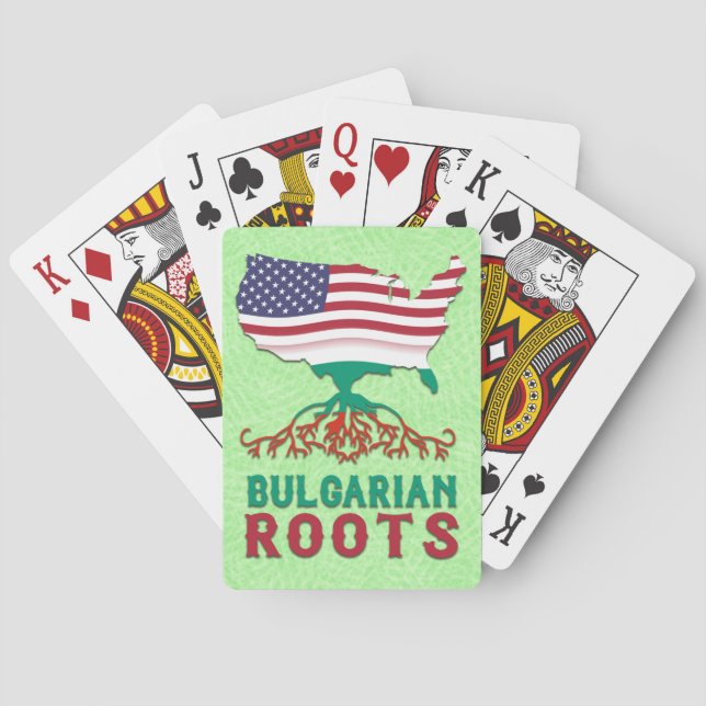 Bulgarian American Roots Poker Cards (Back)