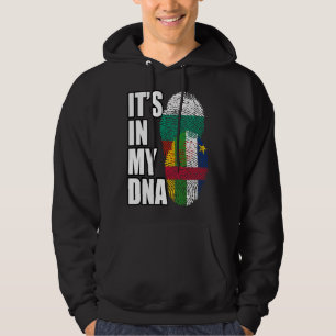 Bulgarian And Central African Mix DNA Flag Heritag Hoodie