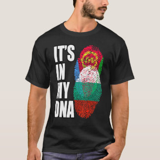 Bulgarian And Eritrean Mix DNA Flag Heritage T-Shirt