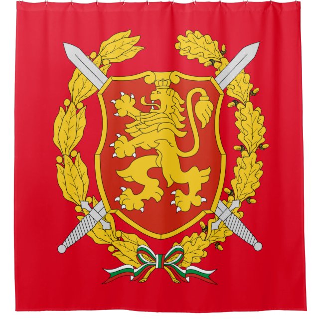 Bulgarian Armed Forces Shower Curtain (Front)
