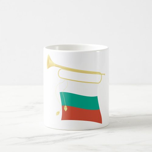 Bulgarian Flag And Bugle Coffee Mug