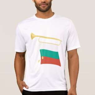 Bulgarian Flag and Bugle T-Shirt