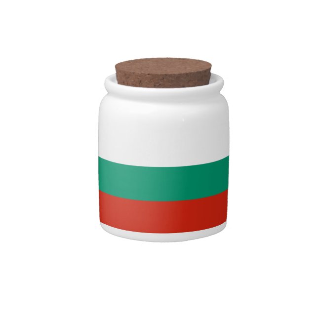 Bulgarian Flag Candy Jar (Front)