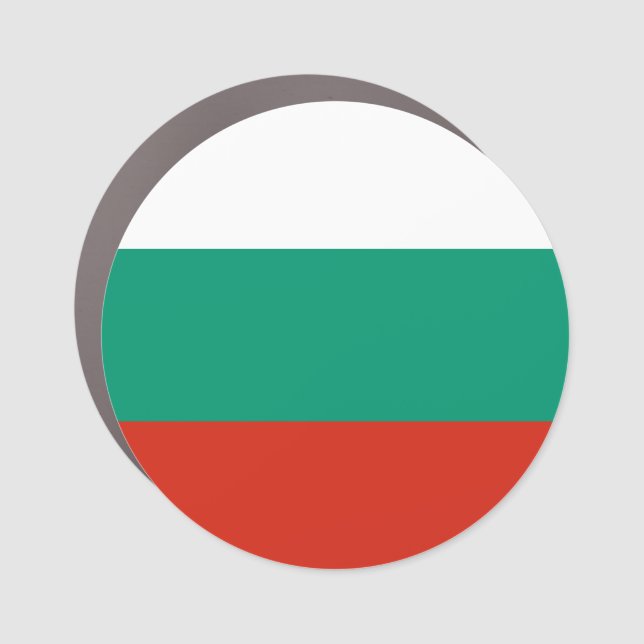 Bulgarian flag car magnet (Front)