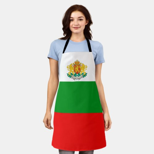 Bulgarian flag_coat arms apron