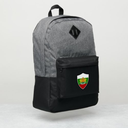 Bulgarian flag_coat arms port authority backpack