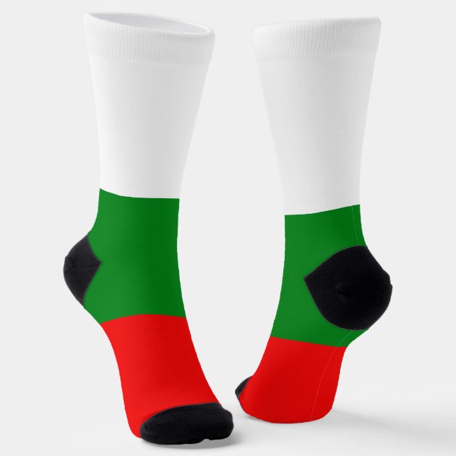 Bulgarian flag-coat of arms socks (Angled)