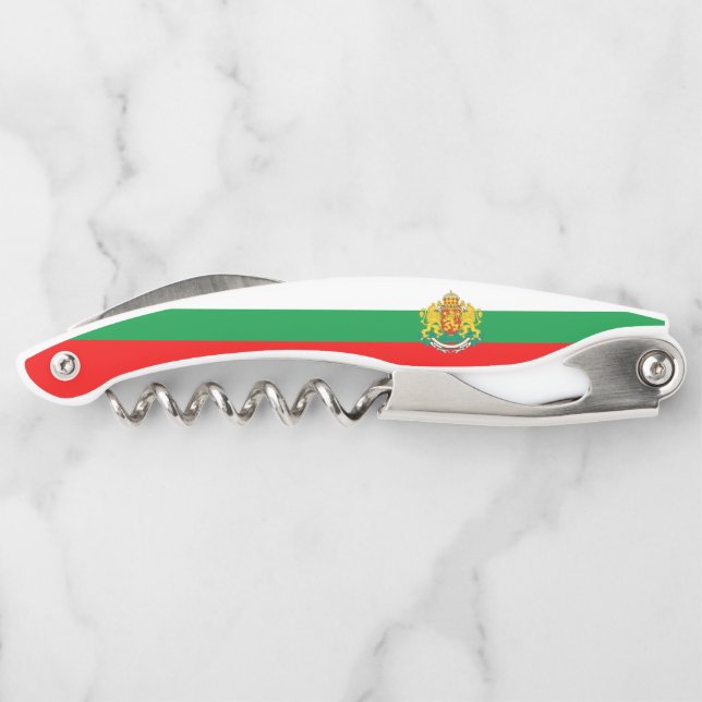 Bulgarian flag-coat of arms waiter's corkscrew (Back)