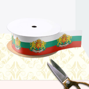 Bulgarian flag colors ribbon, Bulgaria /sports Satin Ribbon