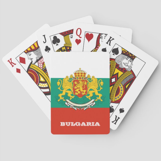Bulgarian Flag Games, Bulgaria Playing Cards (Back)