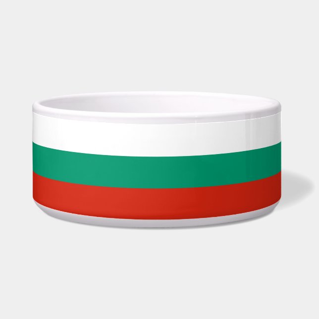 Bulgarian Flag Pet Bowl (Left)