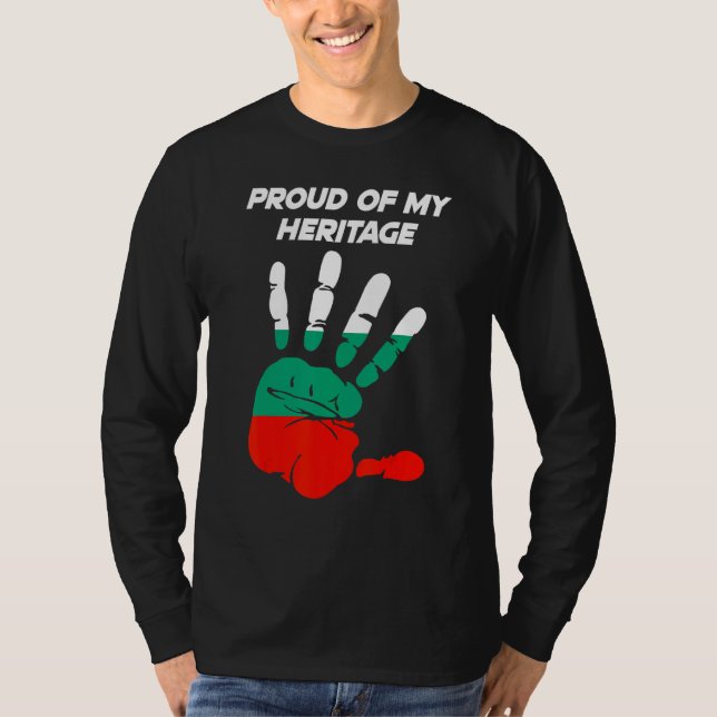 Bulgarian Flag Printed Palm T-Shirt (Front)