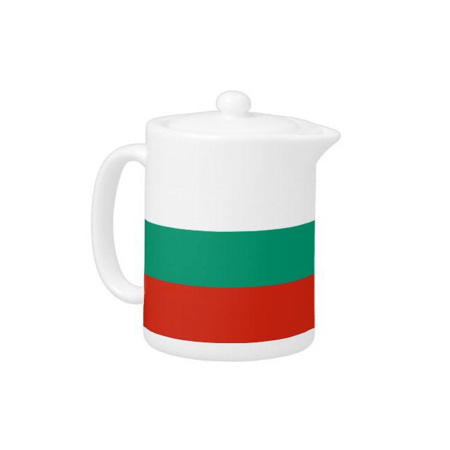 Bulgarian Flag Teapot (Left)