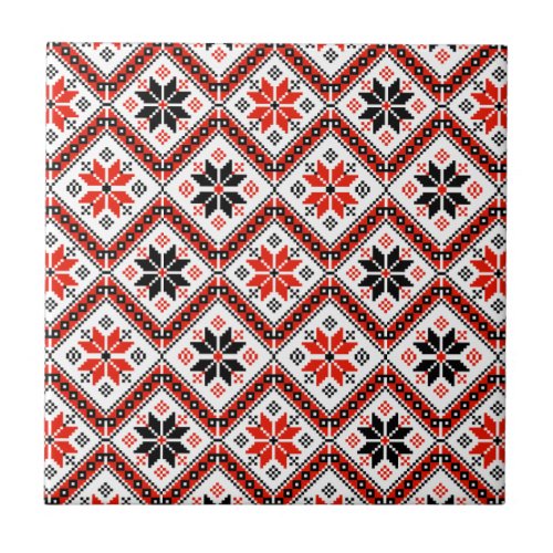 Bulgarian Flower Pattern Ceramic Tile