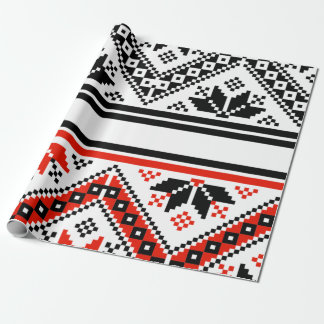 Bulgarian folk art folk art wrapping paper