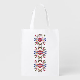 Bulgarian folk motif from Kyustendil Grocery Bag