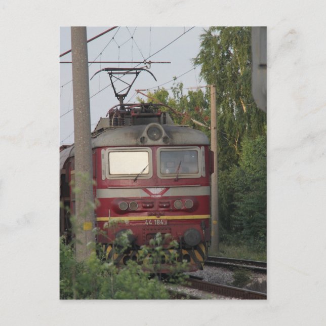 Bulgarian Freight Train Postcard (Front)