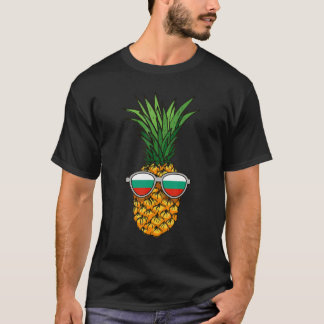 Bulgarian Pineapple Bulgaria Flag Sunglasses Summe T-Shirt