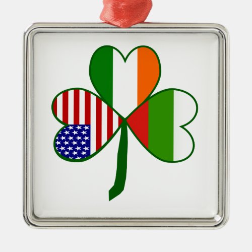 Bulgarian Shamrock Metal Ornament