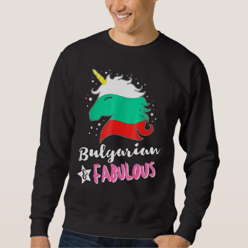 Bulgarian Unicorn Bulgaria Flag Sweatshirt