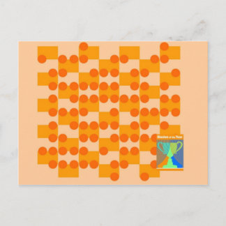 Bulge Out Contours Postcard