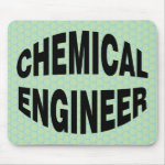 Bulging Black Chemical Engineer Text Mouse Pad