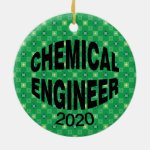 Bulging Chemical Engineer Ceramic Ornament