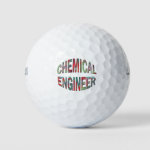 Bulging Chemical Engineer Text Golf Balls