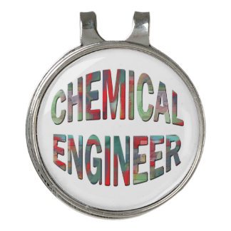 Bulging Chemical Engineer Text Golf Hat Clip