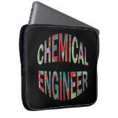 Bulging Chemical Engineer Text Laptop Sleeve (Front Right)