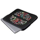 Bulging Chemical Engineer Text Laptop Sleeve (Front Bottom)