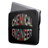 Bulging Chemical Engineer Text Laptop Sleeve (Front Left)
