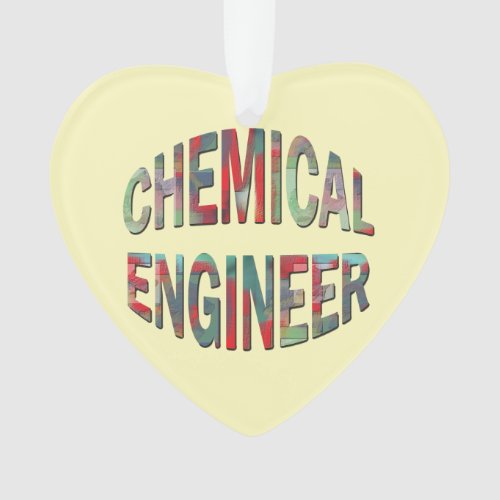 Bulging Chemical Engineer Text Ornament