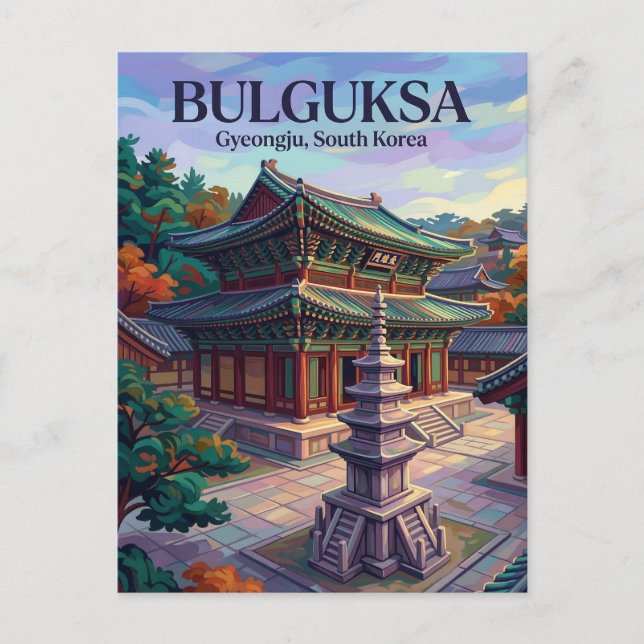 Bulguksa Temple South Korea Postcard (Front)
