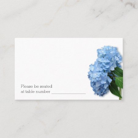 Bulk Blue Floral Wedding Escort Table Number Cards