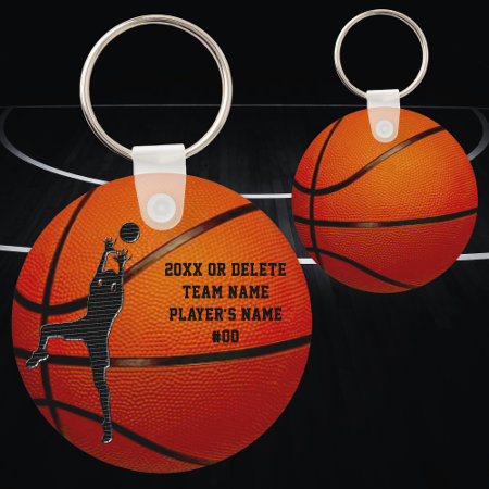 Bulk Cheap Personalized Basketball Keychains Kids