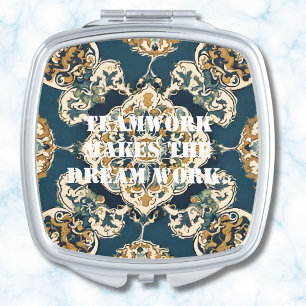 Bulk Christmas Gifts for Employees Persian Tiles Compact Mirror