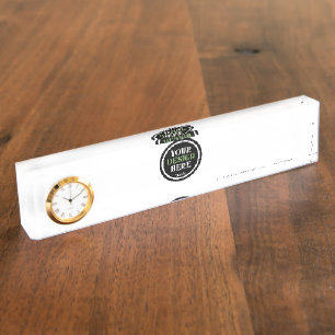 Bulk Custom Logo Company Employee Appreciation Desk Name Plate