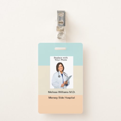Bulk Medical Staff Basic Photo ID Badge