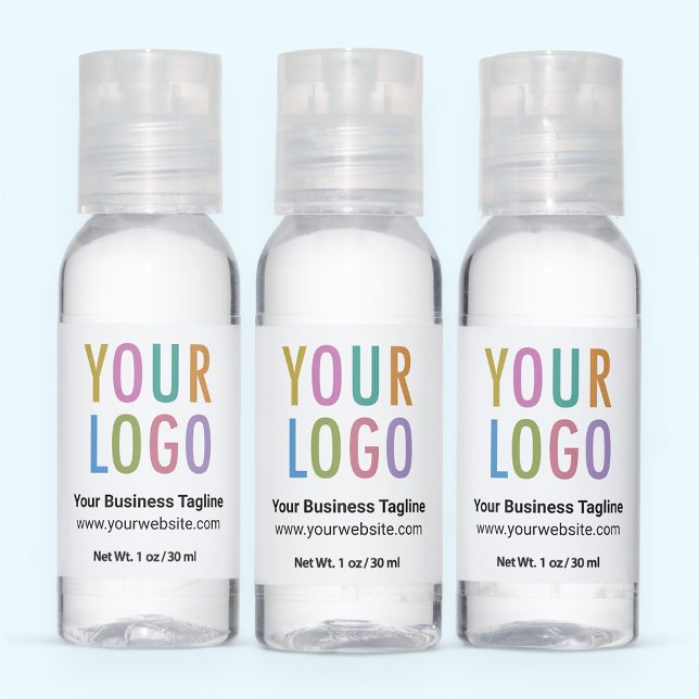 Bulk Mini Hand Sanitizer Custom Logo Promotional (MISOOK Citrus Hand Sanitizer Gel with Logo 12 Pack)