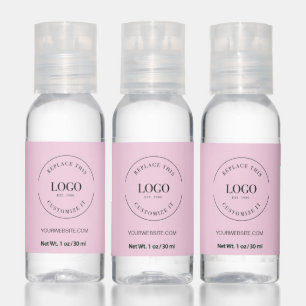  Bulk Mini Your logo here Custom Promotional Pink  Hand Sanitizer