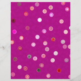 Bulk - Pink Twisty Polka Dot Spiral Scrap Paper