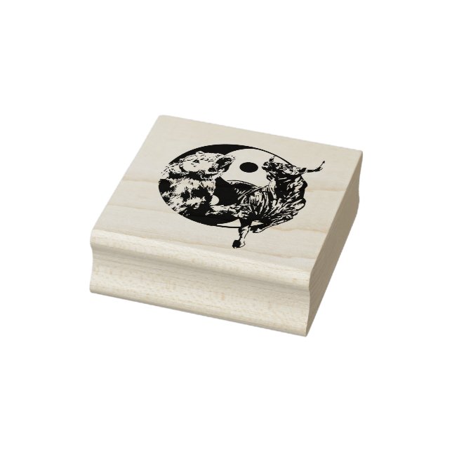 Bull and Bear Day Traders Gift Rubber Stamp (Stamp)