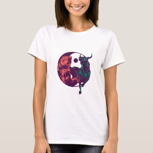 Bull and Bear _ Stock Market T_Shirt