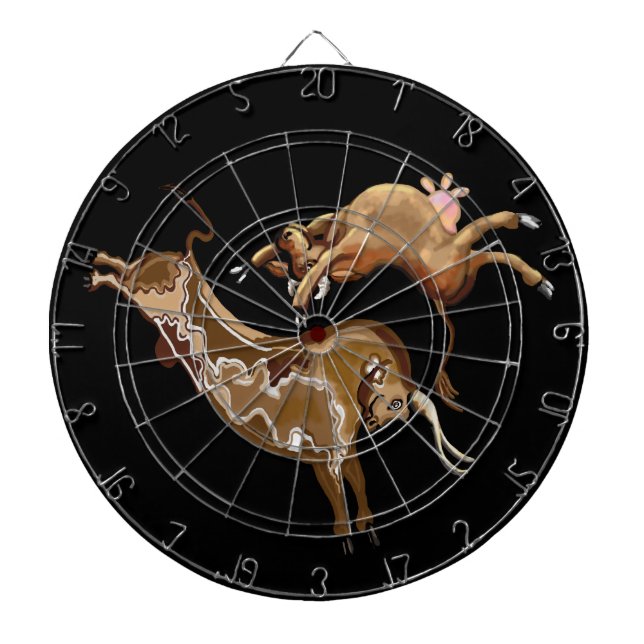 Bull and Cow Dart Board (Front)