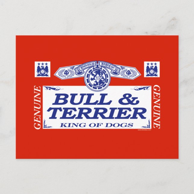 Bull And Terrier Postcard (Front)