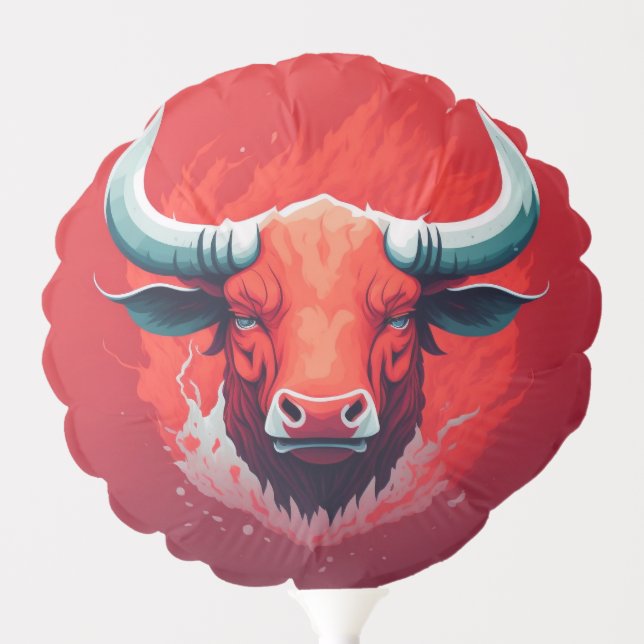 BULL ART, BULL IMAGE BALLOON (Front)
